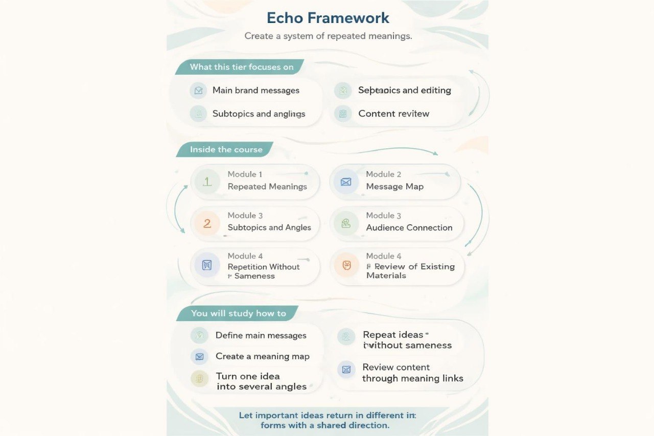 Diagram of the Echo Framework with text on a white background